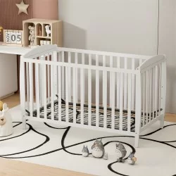 Cuna de madera 3 en 1 mahuida Blanca