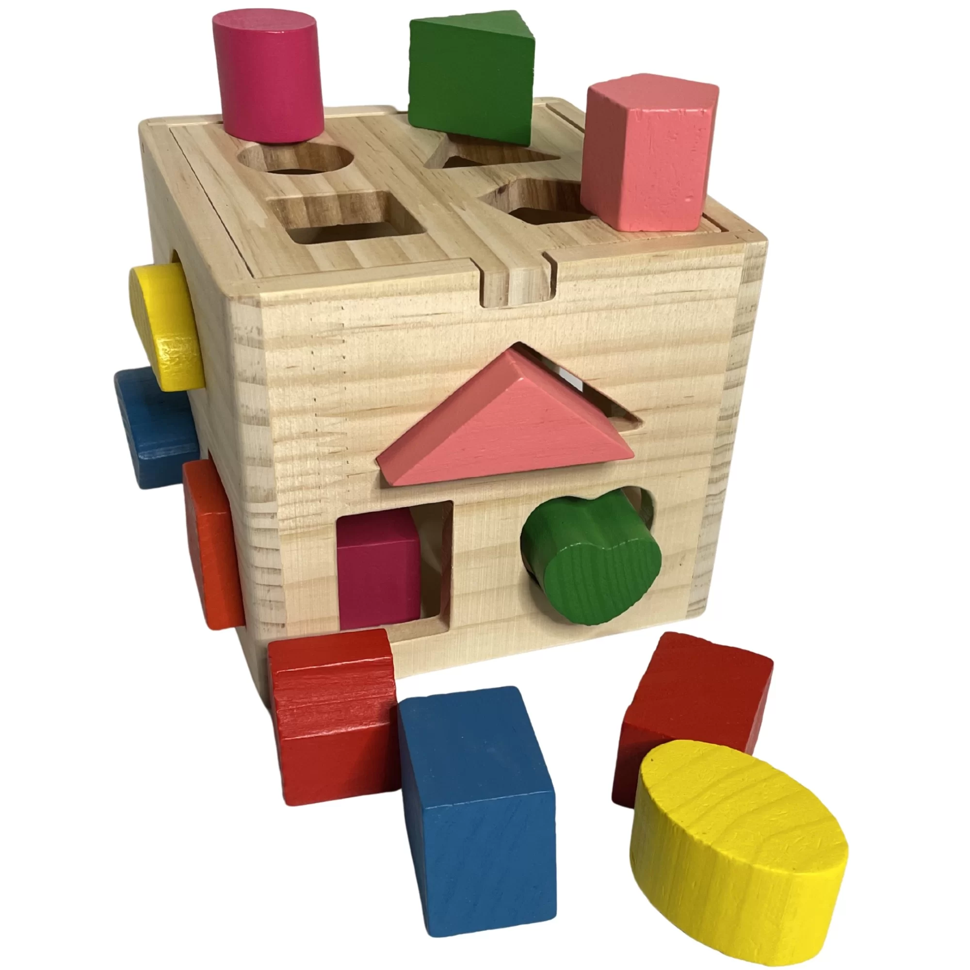 Caja Clasificadora de Formas Geométricas - Material Montessori