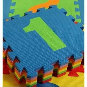 Alfombra goma eva con numeros 10 piezas goma Eva