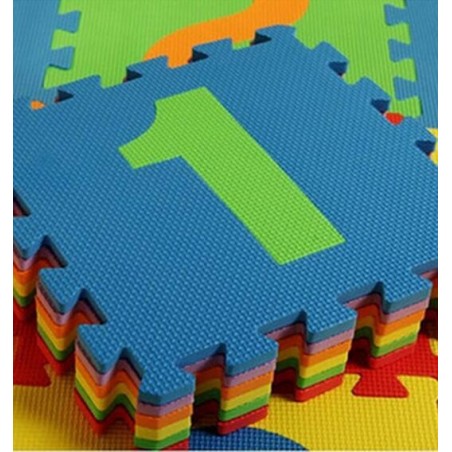 Alfombra goma eva con numeros Interconectada 10 piezas goma  Eva