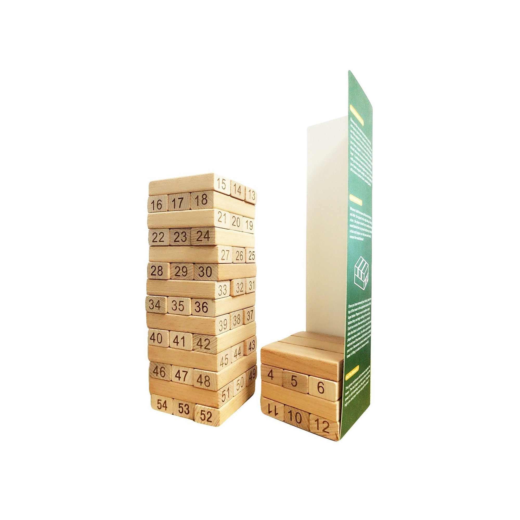 Jenga Clasico 48 piezas con numeros
