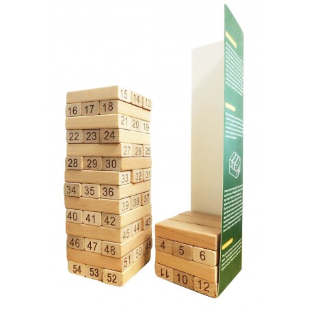Jenga Clasico 48 piezas con numeros