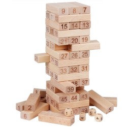 Jenga Clasico 48 piezas con numeros