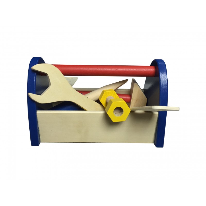 Caja de herramientas chiqui de madera para niños