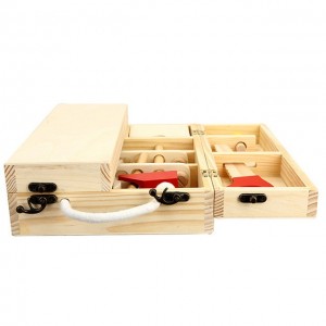 Caja de herramientas didáctica de madera