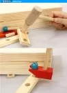 Caja de herramientas didáctica de madera