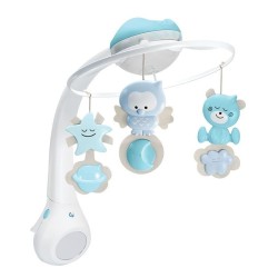 Movil Proyector 3 en 1 Infantino celeste