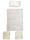 Ajuar cunas Colecho algodon Pique marfil 5 piezas para
