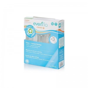 Pack 3 Mamaderas de Vidrio 120ml Evenflo Special edition