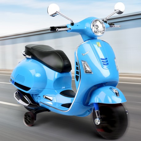 Moto Bateria Vespa celeste Bebesit