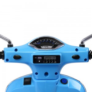 Moto Bateria Vespa celeste Bebesit