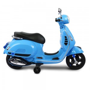 Moto Bateria Vespa celeste Bebesit