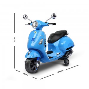 Moto Bateria Vespa celeste Bebesit