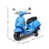 Moto Bateria Vespa celeste Bebesit