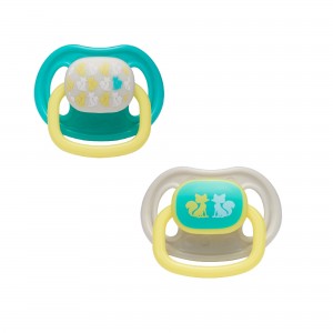 pack 2 Chupete silicona paladar ortodóncico 0-3 meses The First years