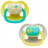 pack 2 Chupete silicona paladar ortodóncico  3-6  meses The First years