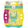 pack 2 Chupete silicona paladar ortodóncico  3-6  meses The First years