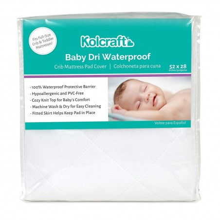 Protector de Colchon Kolcraft, impermeable y absorbente