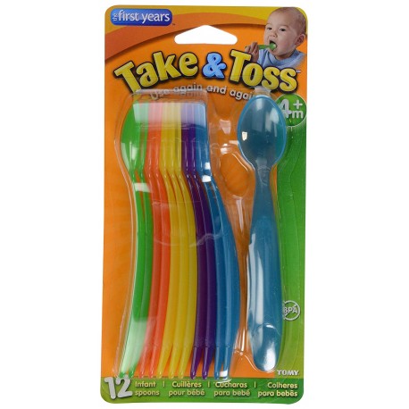 First Years Take & Toss - Cucharas para bebés, 12 unidades