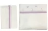 Pack Sabanas lila para cunas Corral 100x70 Pellitos