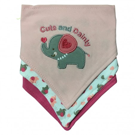 Pack 3 baberos Bandana Niña Pack 3 baberos Bandana Niña