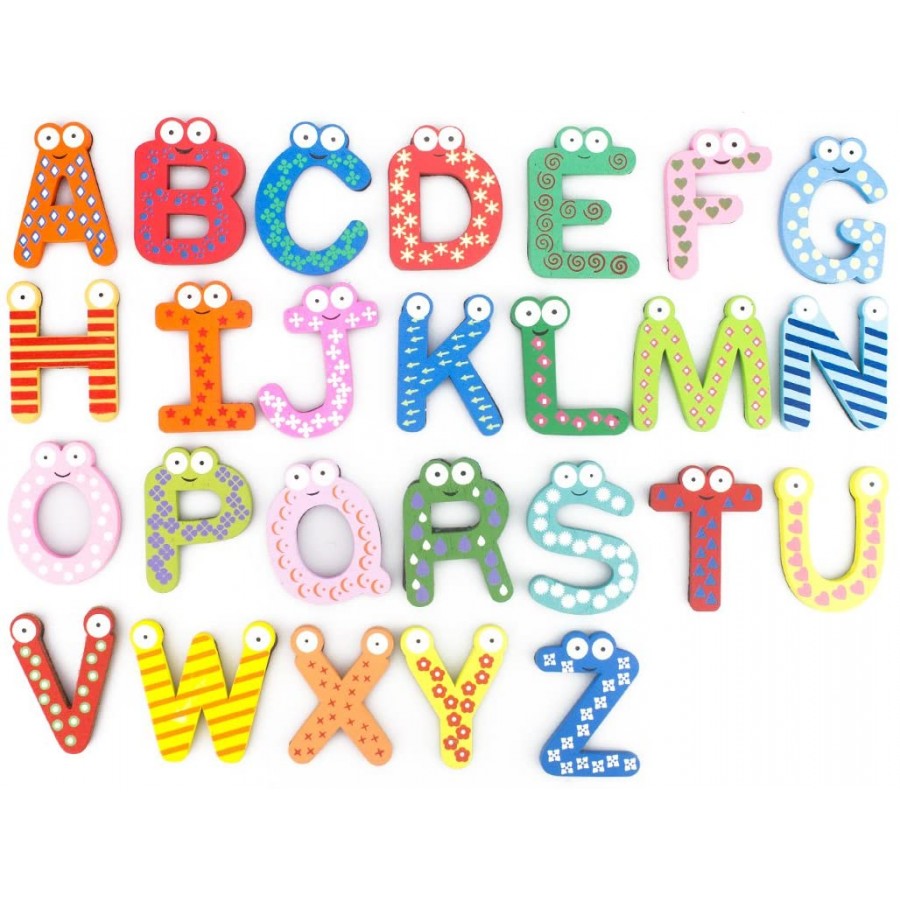 Frigorífico Magnético Letras Del Alfabeto A-Z y Númerios 0-9 Juguetes Educativos 
