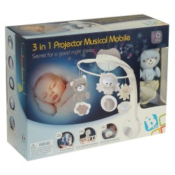 Movil Proyector 3 en 1 Infantino Beige