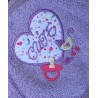 Toalla con Capucha 80x80 100% algodón Corazon