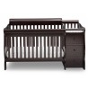 Cuna de madera con mudador Princeton 4 en 1 chocolate