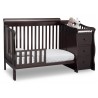 Cuna de madera con mudador Princeton 4 en 1 chocolate