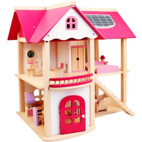 Casita de juegos Niñas y Niños Con familia y muebles Casita de juegos Niñas y Niños Con familia y muebles
