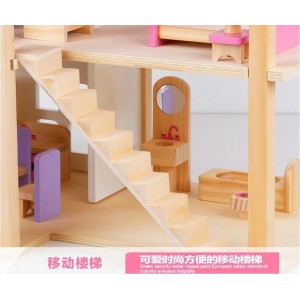Casita de juegos Niñas y Niños Con familia y muebles