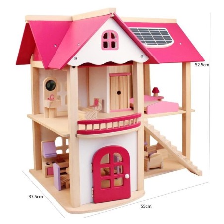 Casita de juegos Niñas y Niños Con familia y muebles