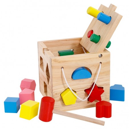 Caja inteligencia Didactica con golpeador y figuras Caja inteligencia Didactica con golpeador y figuras