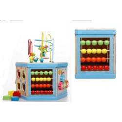 Caja motricidad multifuncional hexagonal