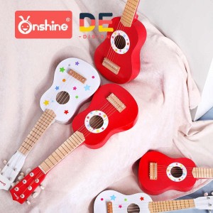 Guitarra acustica roja Unisex para niños