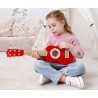 Guitarra acustica roja Unisex para niños