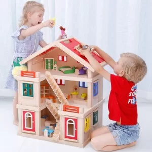 Casita madera 3 pisos