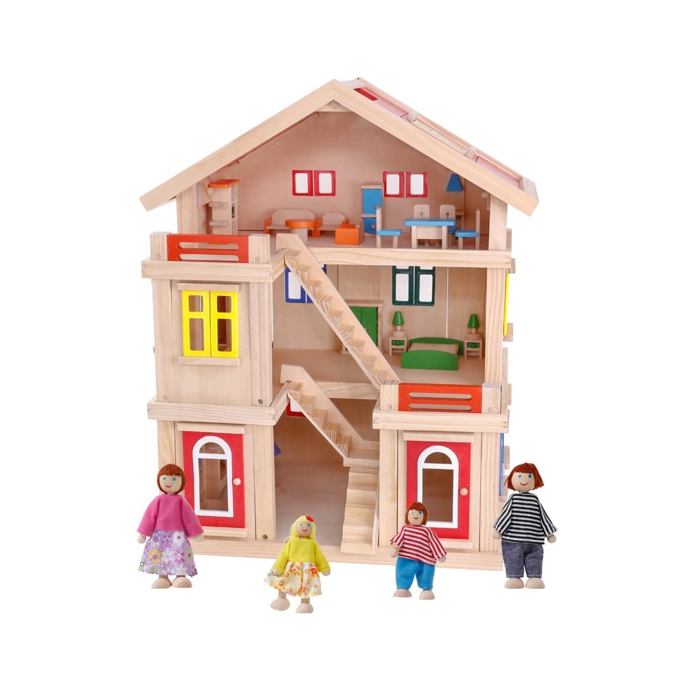 Casita madera 3 pisos