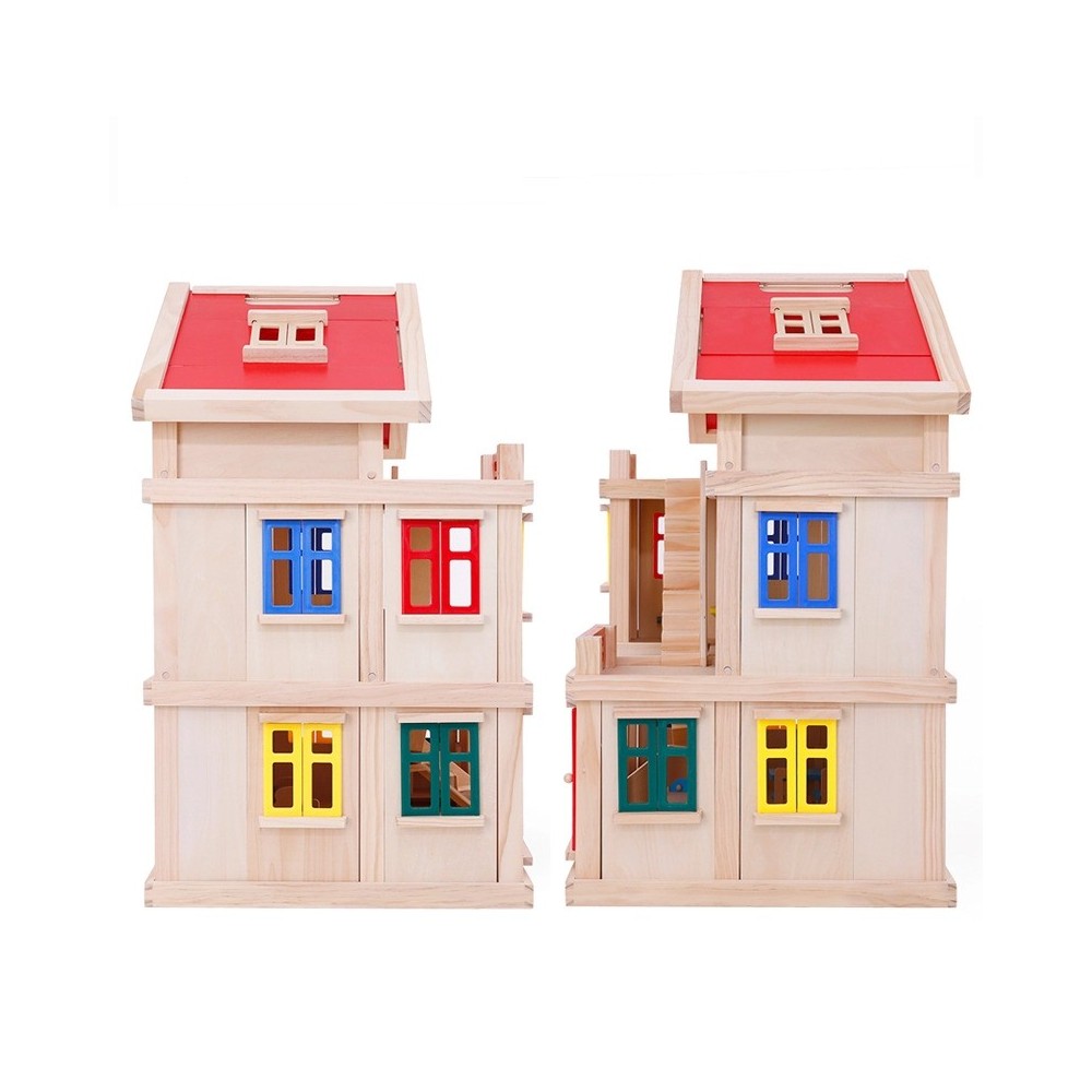 Casita madera 3 pisos