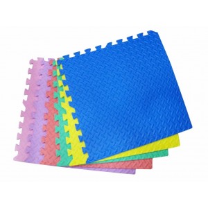 Alfombra goma eva 6 piezas de colores surtidos 60x60cmx12mm