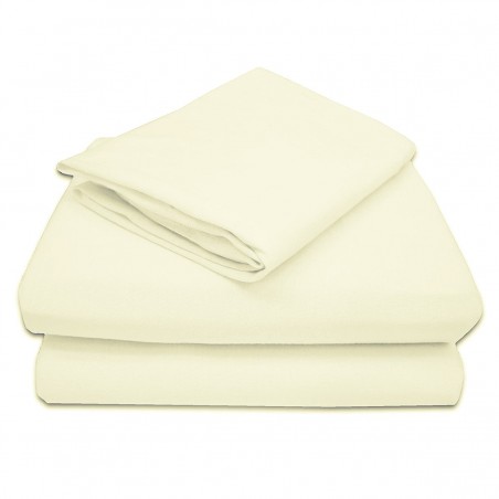 Sabanas beige 100% algodón 200 hilos para  cunas y camas de transicion