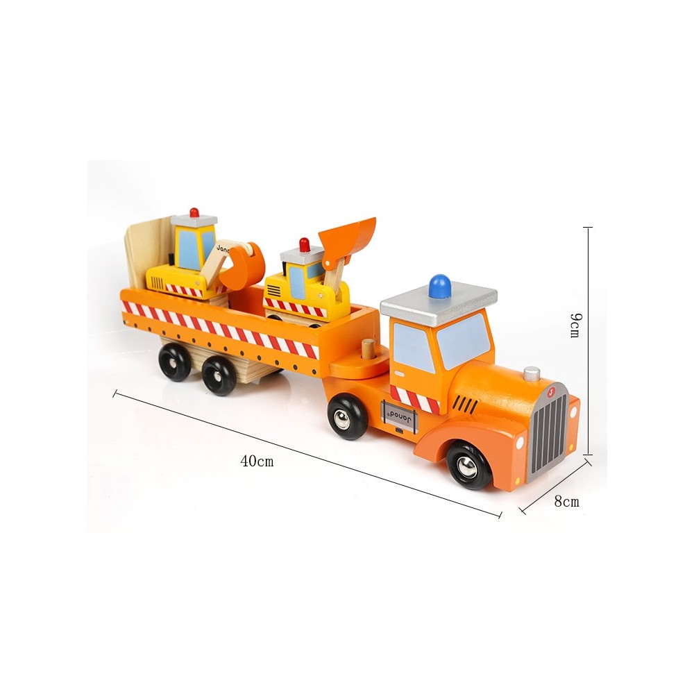 Camion constructor  con remolque.