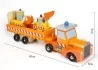 Camion constructor con remolque.