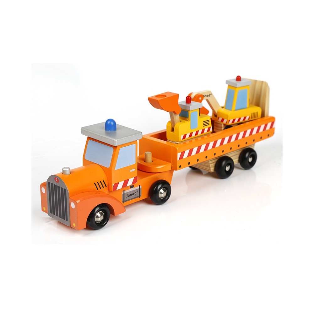 Camion constructor  con remolque.