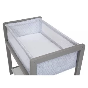 Cuna Moises madera solida - Classic Wood Gris