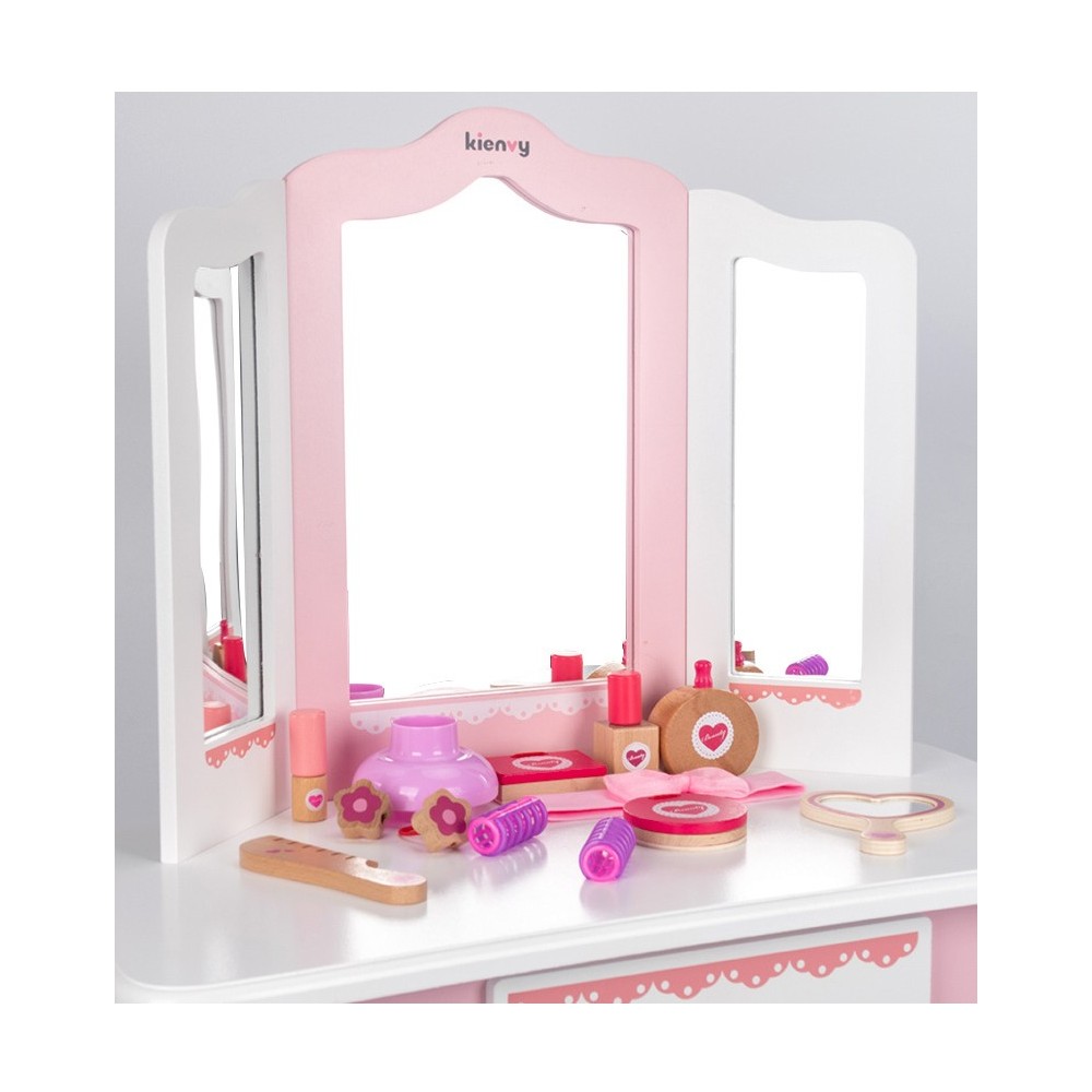 Tocador de madera para Princesas.