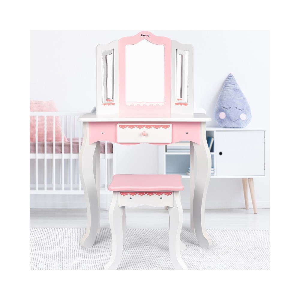Tocador de madera para Princesas.