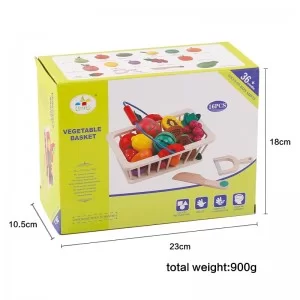Canasto de frutas magnéticas 16 piezas.