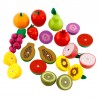 Canasto de frutas  magnéticas 16 piezas.